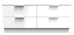 Plymouth White Gloss Bed Box - thumbnail 1