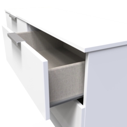 Plymouth White Gloss Bed Box - thumbnail 2