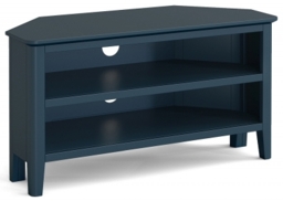 Harrogate Blue Corner TV Unit, 95cm for Television Upto 32in Plasma