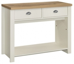 Highgate Cream 2 Drawer Console Table - thumbnail 1