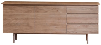 Madrid Oak 2 Door 3 Drawer Large Sideboard - image 1