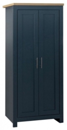 Birlea Highgate Navy Blue Painted 2 Door Wardrobe