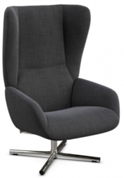 Chef Lido Anthracite Fabric Swivel Recliner Chair