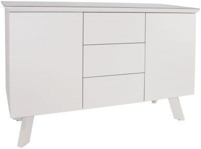 Flux White Glass Top Medium Sideboard - image 1
