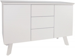 Flux White Glass Top Medium Sideboard - thumbnail 1