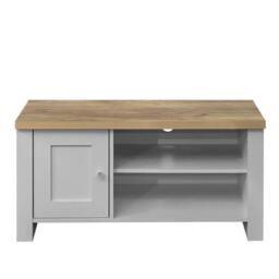 Highgate Grey Painted 1 Door TV Unit - thumbnail 2