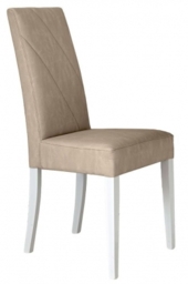 2 x Lisa Italian Beige Faux Leather Dining Chair