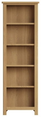 Hampton Rustic Oak Tall Bookcase - image 1