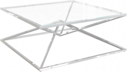 Prism Glass and Chrome Coffee Table