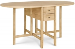 Clemence Richard Moreno Oak Drop Leaf Dining Table - 6 Seater