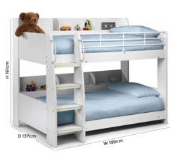 Domino White Bunk Bed - thumbnail 3