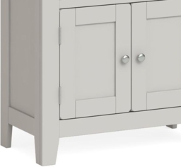Guilford Country Grey and Oak Mini Sideboard with 2 Doors for Small Space - thumbnail 2