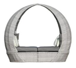 Maze Ascot Grey Rattan Garden Daybed - thumbnail 2