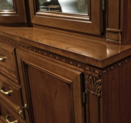 Camel Treviso Day Cherry Wood Italian Sideboard with Vitrine - thumbnail 2