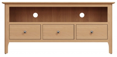 Appleby Oak 3 Drawer TV Unit - image 1