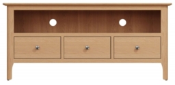 Appleby Oak 3 Drawer TV Unit - thumbnail 1