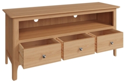 Appleby Oak 3 Drawer TV Unit - thumbnail 2