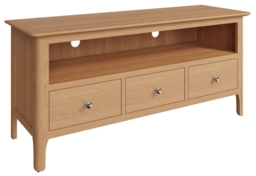 Appleby Oak 3 Drawer TV Unit - thumbnail 3