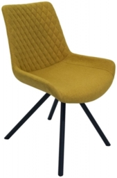 Sigma Saffron Fabric Dining Chair (Sold in Pairs) - thumbnail 1