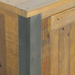 Urban Elegance Reclaimed Wood Corner Bookcase - Large - thumbnail 3