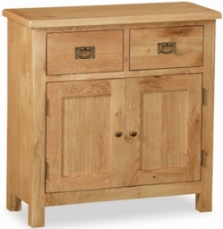 Salisbury Lite Oak 75cm Compact 2 Door Sideboard