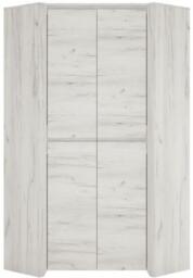 Angel White Oak Corner Fitted Wardrobe