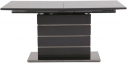 Massimo Grey Gloss 6-8 Seater Butterfly Extending Dining Table with Pedestal Base