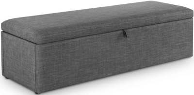 Sorrento Dark Grey Fabric Blanket Box - image 1
