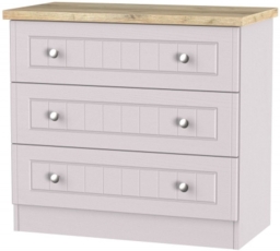 Vienna Cashmere 3 Drawer Small Chest - thumbnail 1