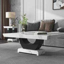 Madrid Coffee Table - White Marble - thumbnail 1