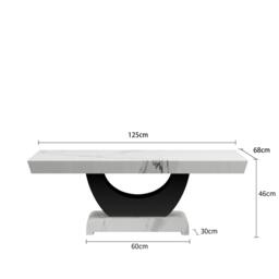 Madrid Coffee Table - White Marble - thumbnail 4