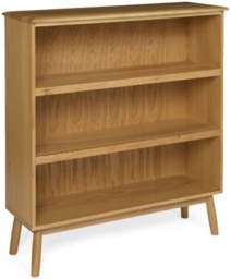 Malmo Oak Low Bookcase - thumbnail 1