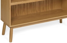 Malmo Oak Low Bookcase - thumbnail 3