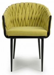 Pandora Braided Yellow Dining Chair (Sold in Pairs)