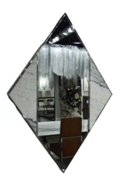 Stone International Marble Inlay Diamond Mirror - 90cm x 130cm