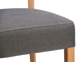 2 x Kimber Pewter Fabric Dining Chair - thumbnail 3