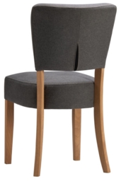 2 x Kimber Pewter Fabric Dining Chair - thumbnail 2