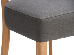 2 x Kimber Pewter Fabric Dining Chair - thumbnail 4