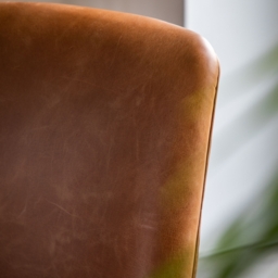 Carrera Brown Leather Armchair - thumbnail 2