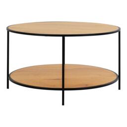 Vita Round Coffee Table - Natural Wood - thumbnail 3