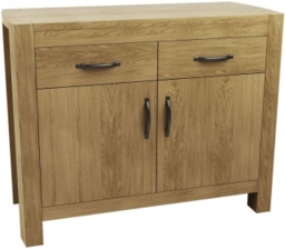 Sanford Oak 2 Door 2 Drawer Narrow Sideboard