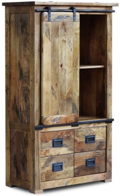 Renwal Iron Works Mango Wood Chest Display Cabinet - image 1