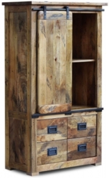 Renwal Iron Works Mango Wood Chest Display Cabinet - thumbnail 1
