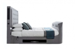 Kaydian Titan Marbella Grey Ottoman Storage TV Bed