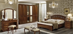 Camel Torriani Walnut Italian Padded Bench - thumbnail 4