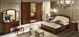 Camel Torriani Walnut Italian Padded Bench - thumbnail 3