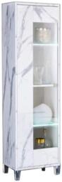 Vittoria White Italian 1 Door Vitrine