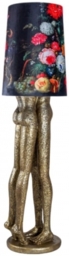 Antique Gold Shady Lovers Floor Lamp - thumbnail 1