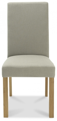 Bentley Designs Parker Silver Grey Fabric Square Back Dining Chair (Sold in Pairs) - image 1