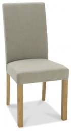 Bentley Designs Parker Silver Grey Fabric Square Back Dining Chair (Sold in Pairs) - thumbnail 2